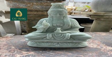 Tượng Phật Quan Âm Bằng Đá Cẩm Thạch Đà Nẵng