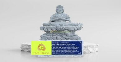 Tượng Quan Âm Ngồi Bằng Đá Tại TP.HCM
