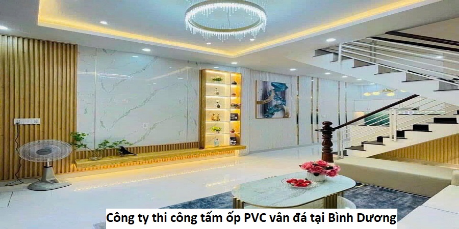 Công ty thi công tấm ốp PVC vân đá tại Bình Dương