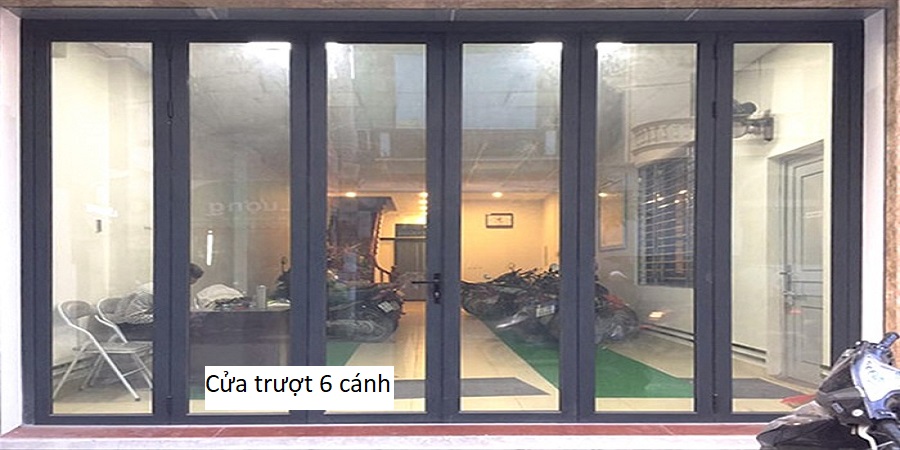 Cửa trượt 6 cánh