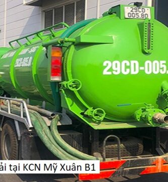 Hút nước thải tại KCN Mỹ Xuân B1