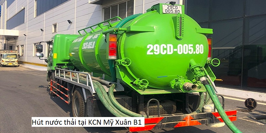 Hút nước thải tại KCN Mỹ Xuân B1