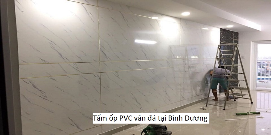 Tấm ốp PVC vân đá tại Bình Dương
