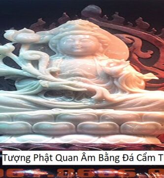 Tượng Phật Quan Âm Bằng Đá Cẩm Thạch