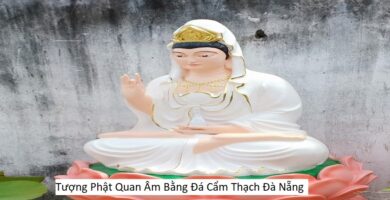 Tượng Phật Quan Âm Bằng Đá Cẩm Thạch Đà Nẵng