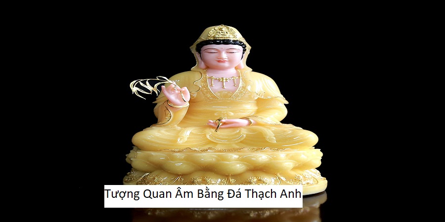 Tượng Quan Âm Bằng Đá Thạch Anh